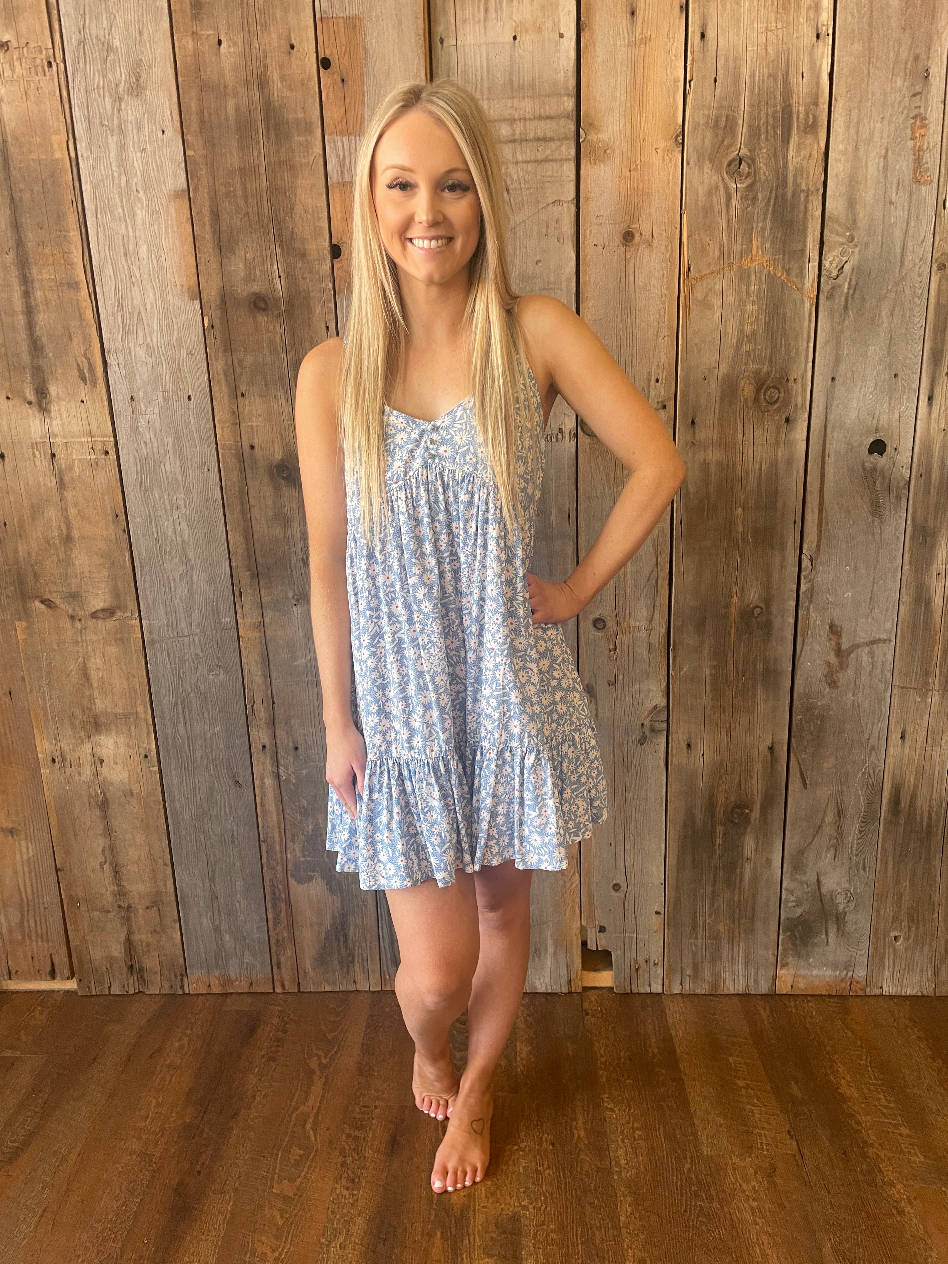 Daisy Print Dress