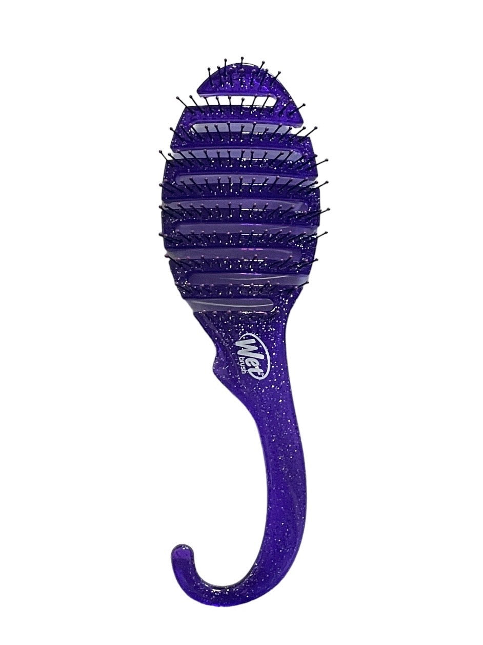 Wet Brush Shower Detangler- Purple Glitter