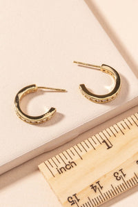 Open Hoop Earrings- Gold