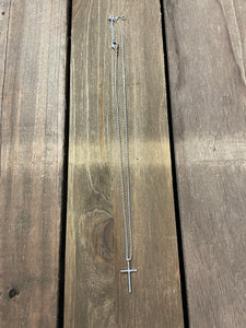 Cross Pendant Necklace- Silver