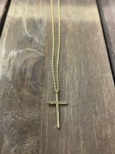 Cross Pendant Necklace- Gold