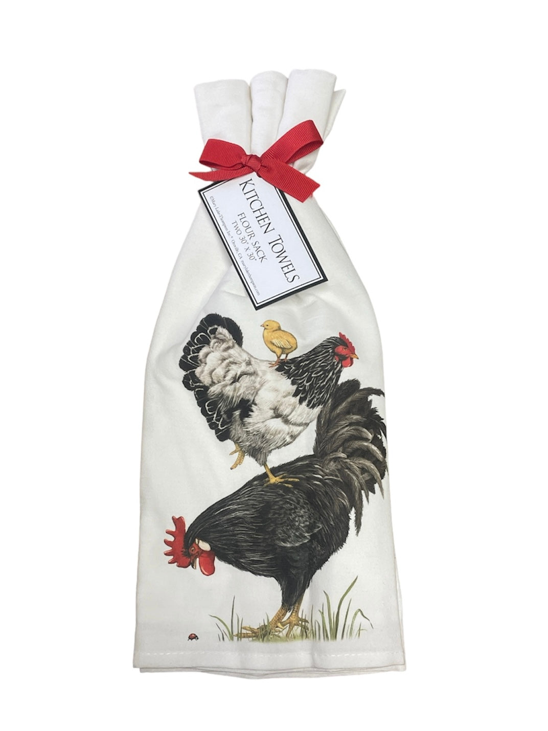 Stacked Chickens Towel Set