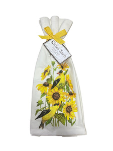 Sunflower Finch Towel Set