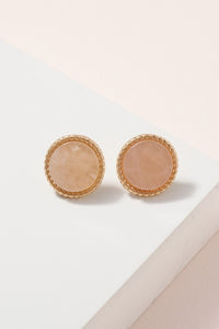 Pink and Gold Studs