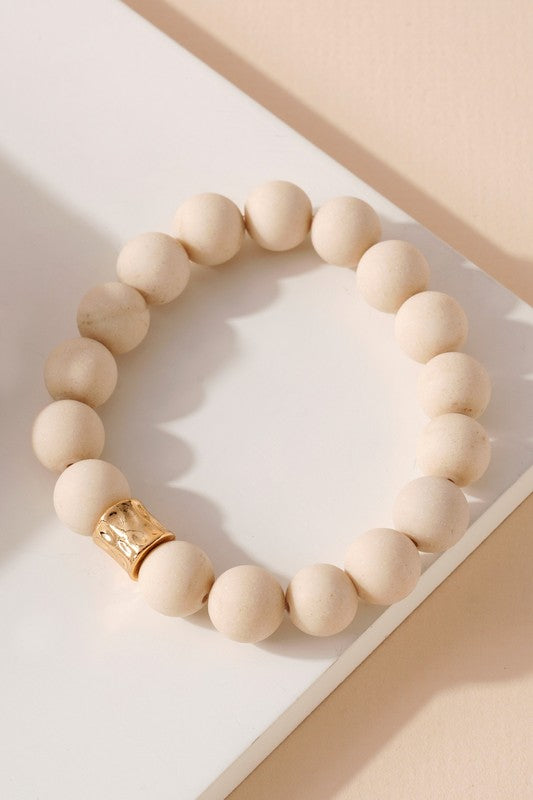 Beaded Bracelet- Ivory
