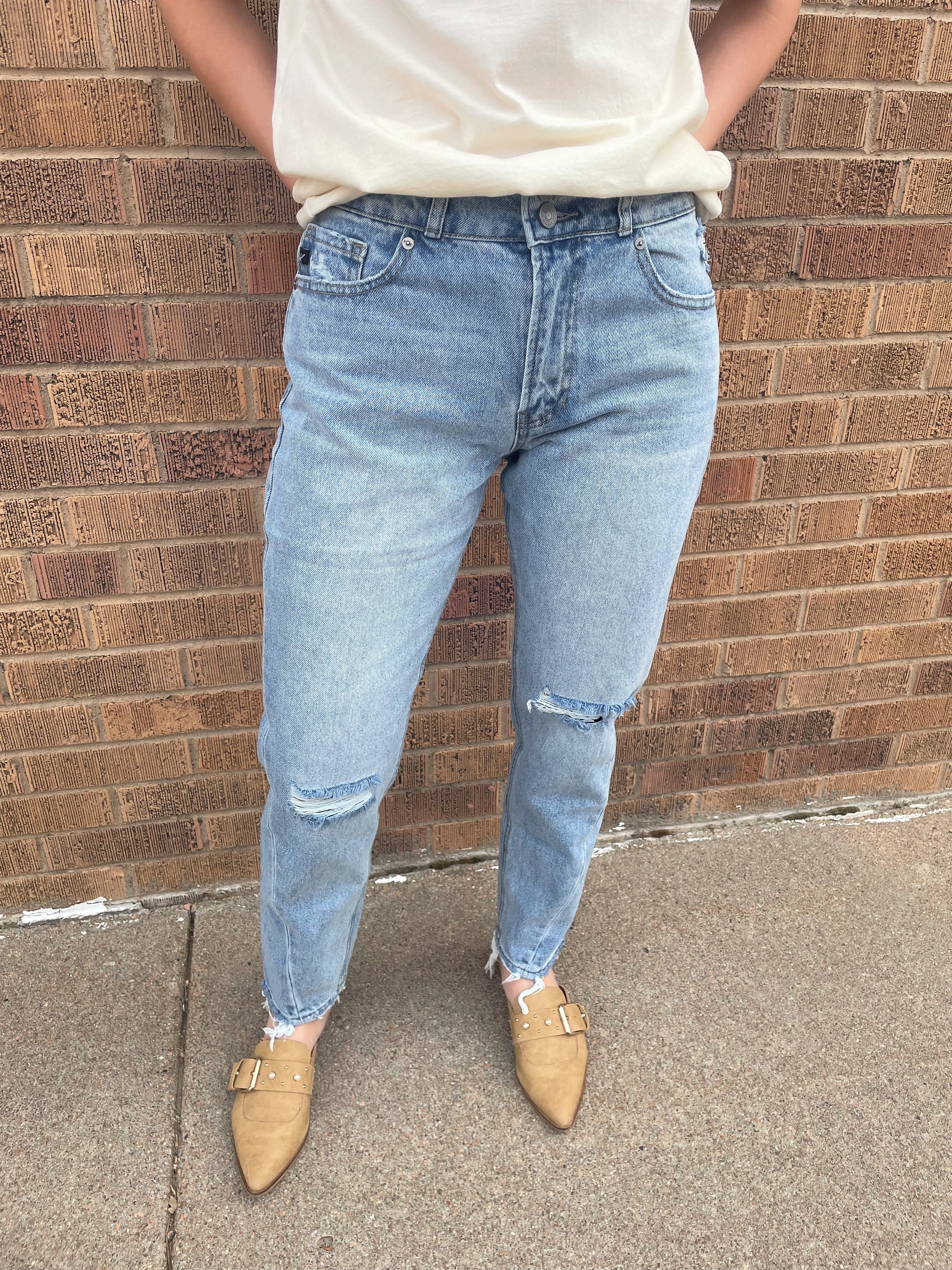 Twisted Seam Mom Jeans
