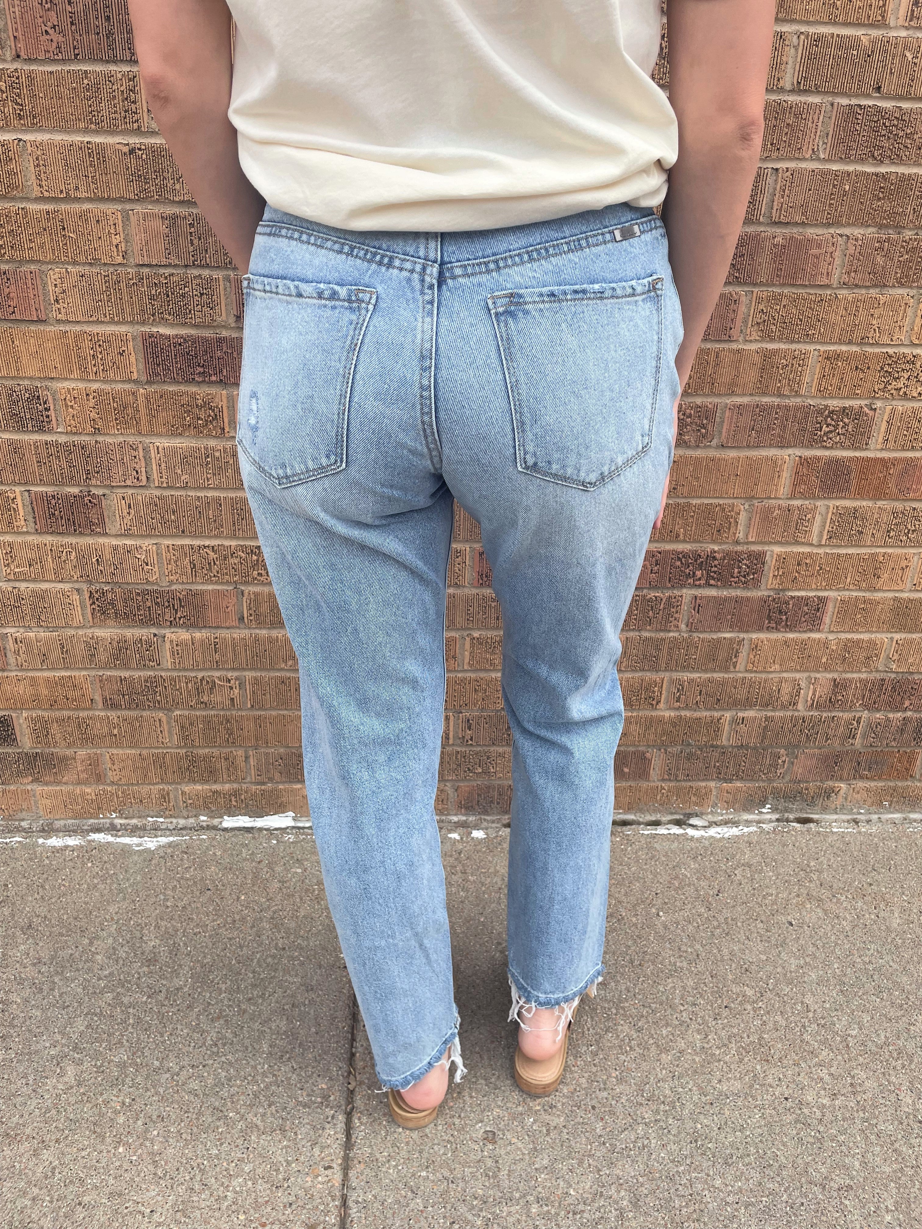 Twisted Seam Mom Jeans