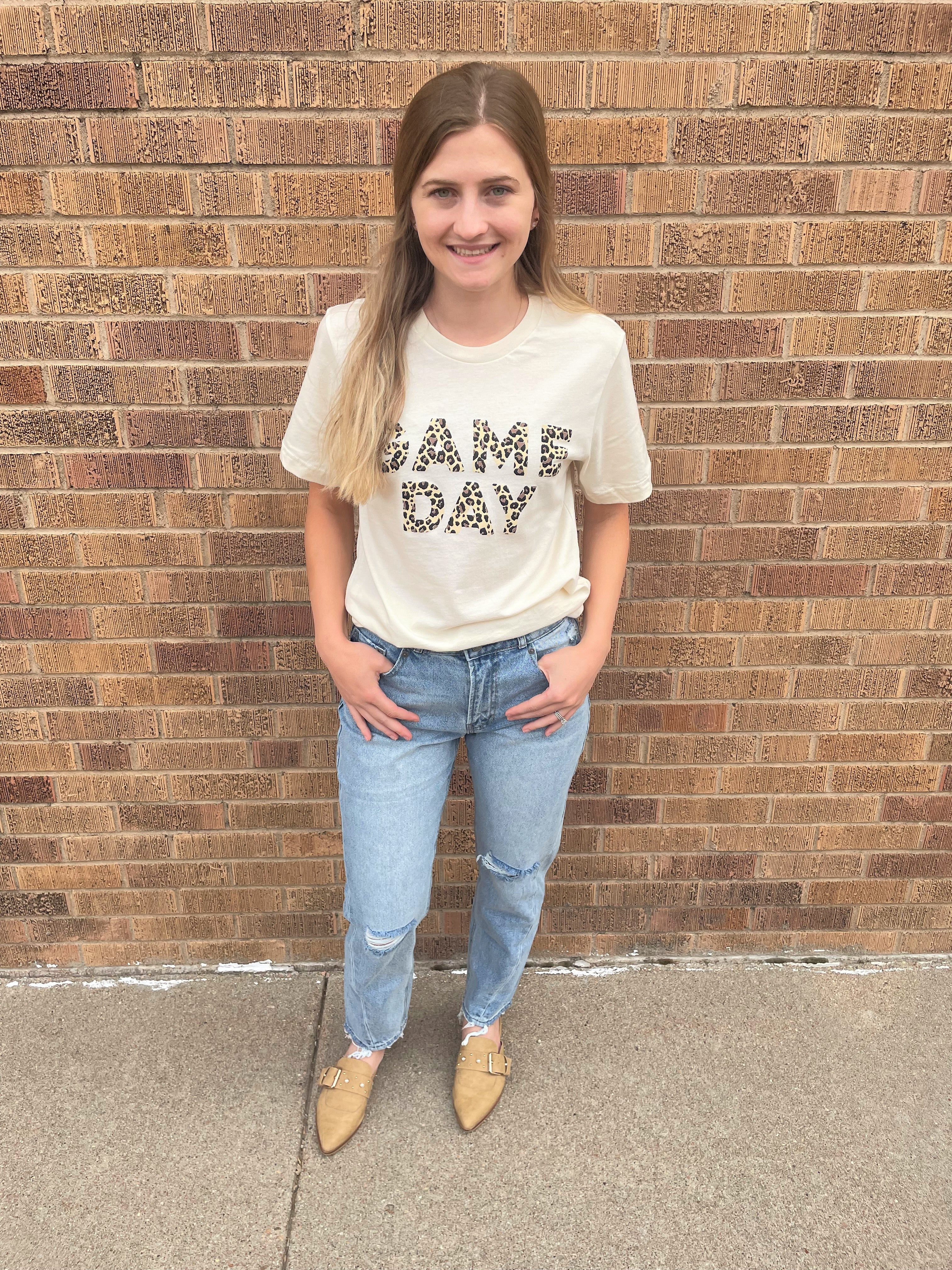 Game Day Tee- Ivory