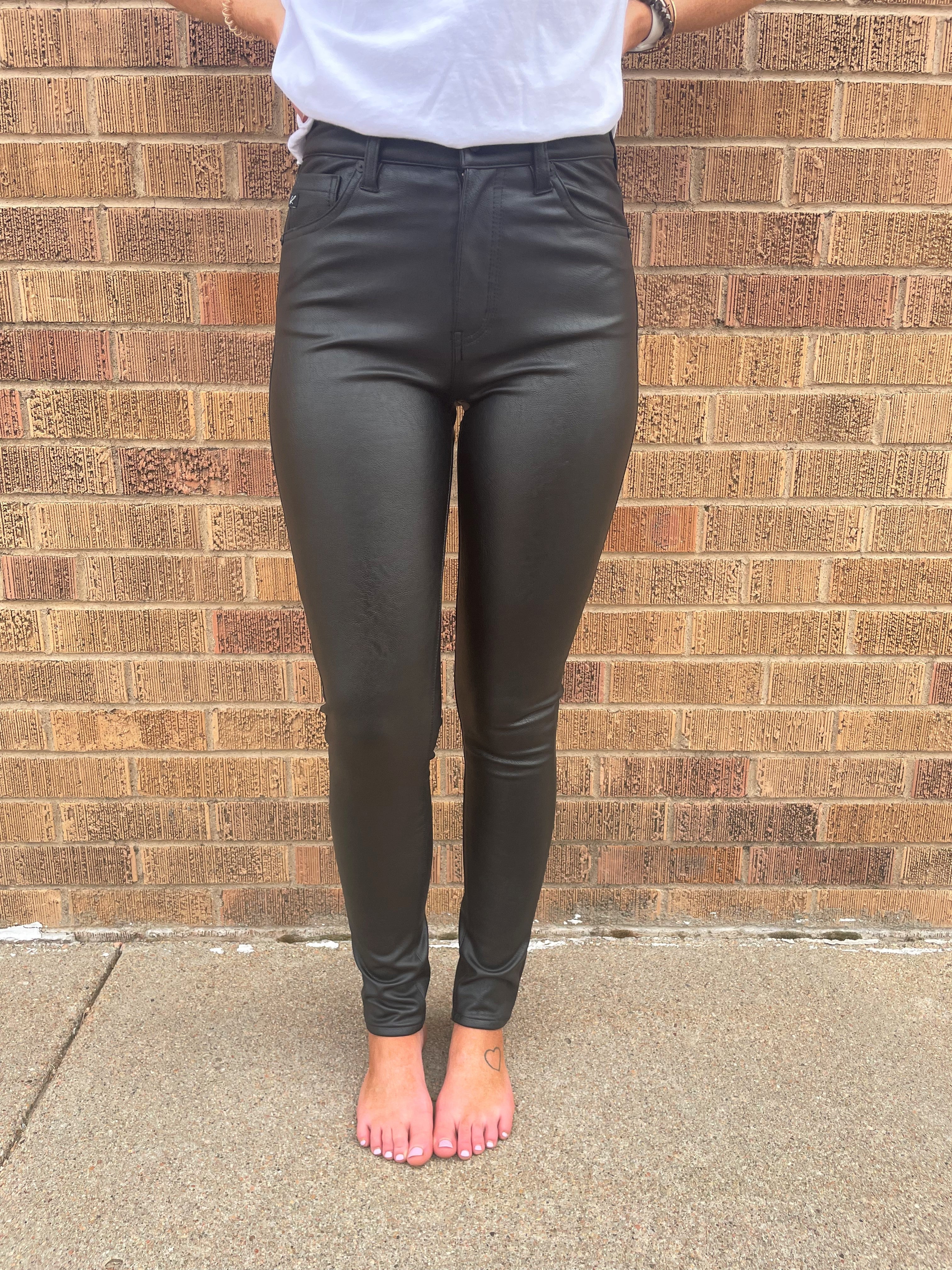 Leather Super Skinny Pants