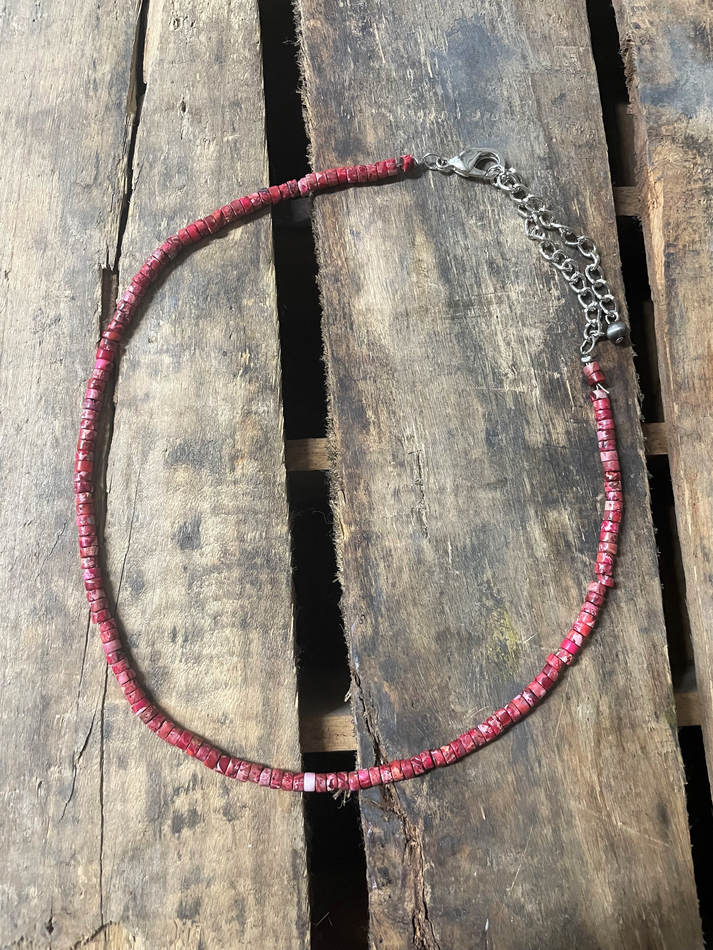 Red Turquoise Choker