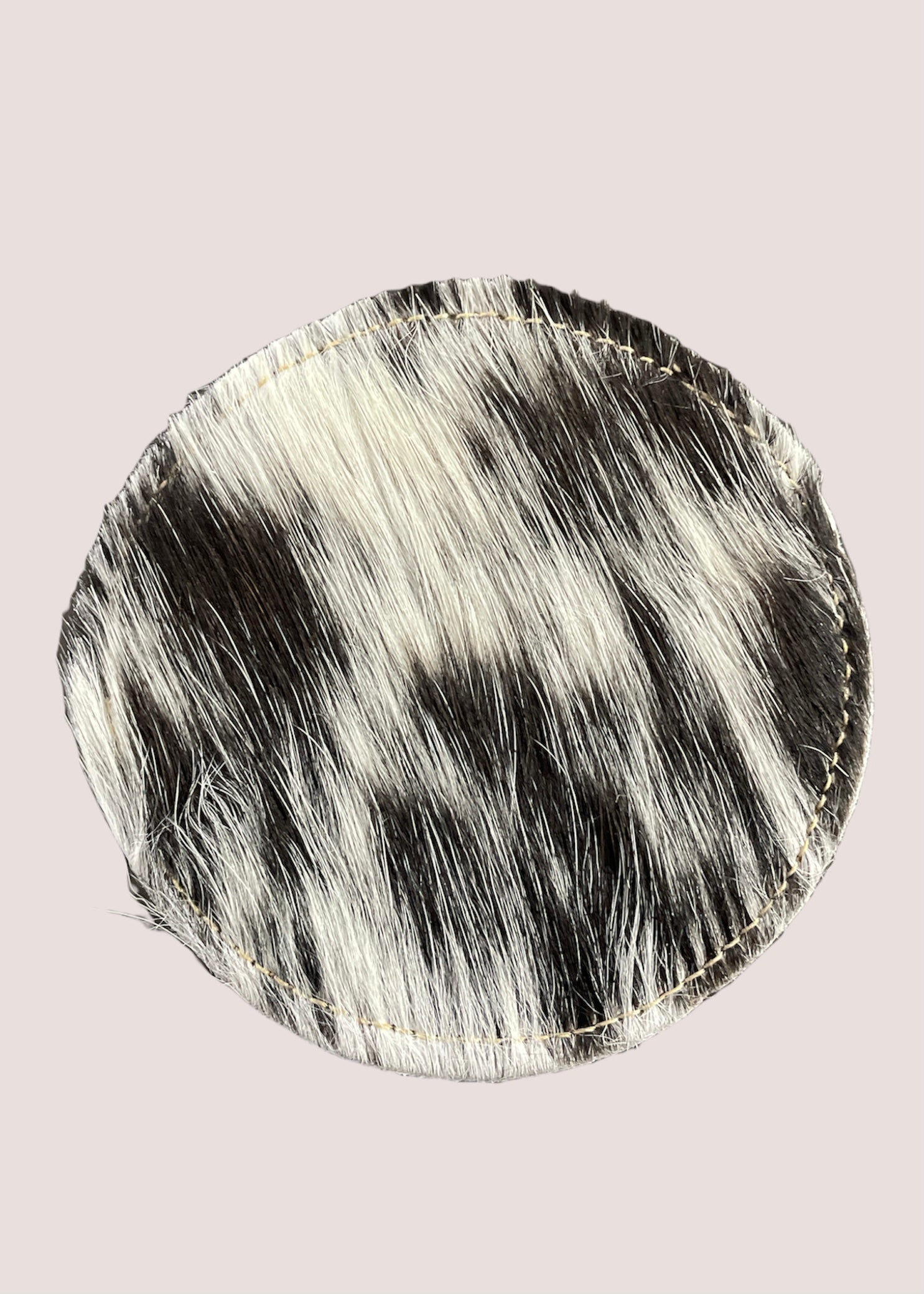 Cowhide Coaster- Black and White