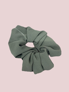 Poofy Scrunchie- Olive
