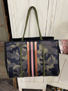 Neoprene Tote- Camo